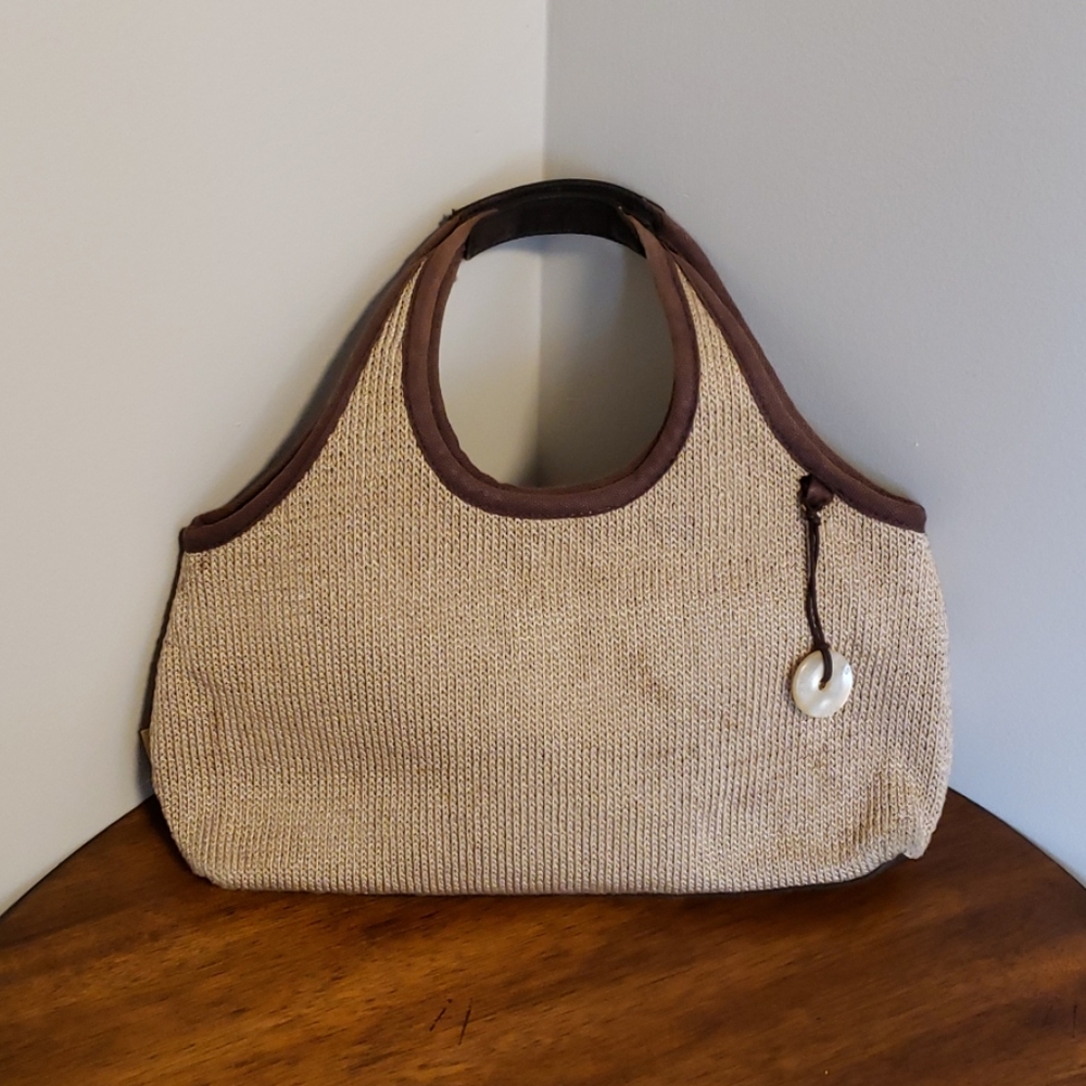 The Sak Crochet with linin trim bag